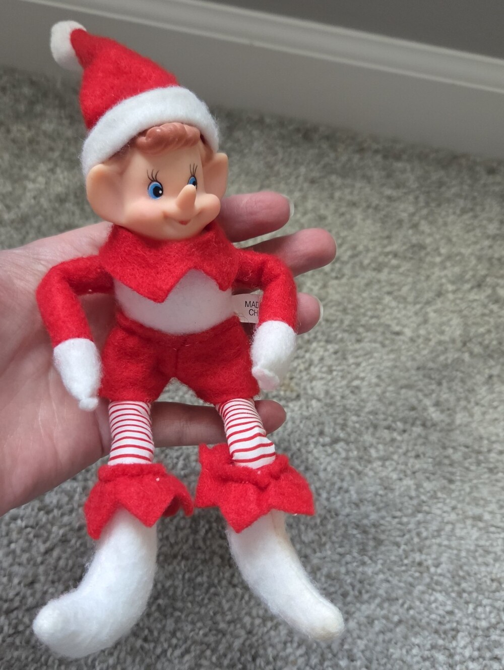 Vintage Knee Hugger Shelf Sitter Elf